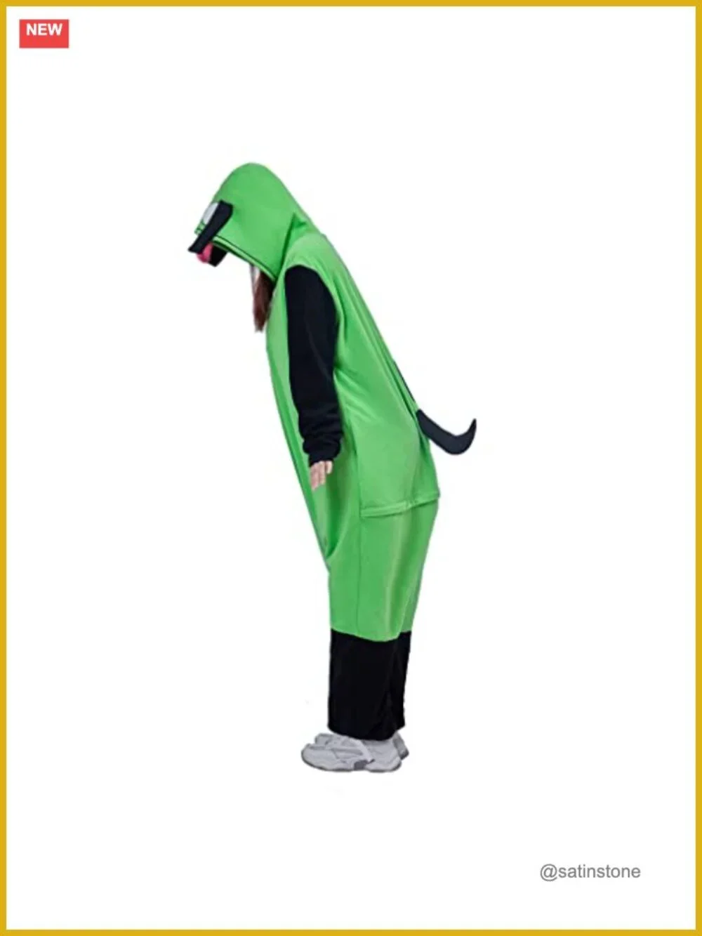 Invader Zim Cosplay Onesie Pajama - Anime Sleepwear with Hood and Zipper